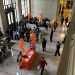 Scene in Lobby 10 during the MIT Festival of Learning.