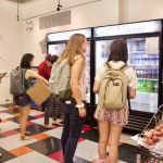 Students shopping at TechMart