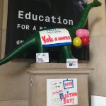 Vote-asaurus inflatable dinosaur