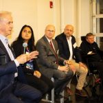 Left to right: Neville Hogan, Jaya Narain, Robert Bond, Dan Frey, and Sam Schmidt spoke as part of “Envisioning the Future of Technology-Enabled Mobility” at MIT.