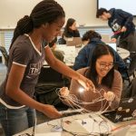 students conducting an experiment