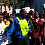 PhD student Gabriel Nahmias helped Equal Education organize this Rally for Education Equality in Cape Town in 2014 to fight for minimum health and safety conditions in schools.